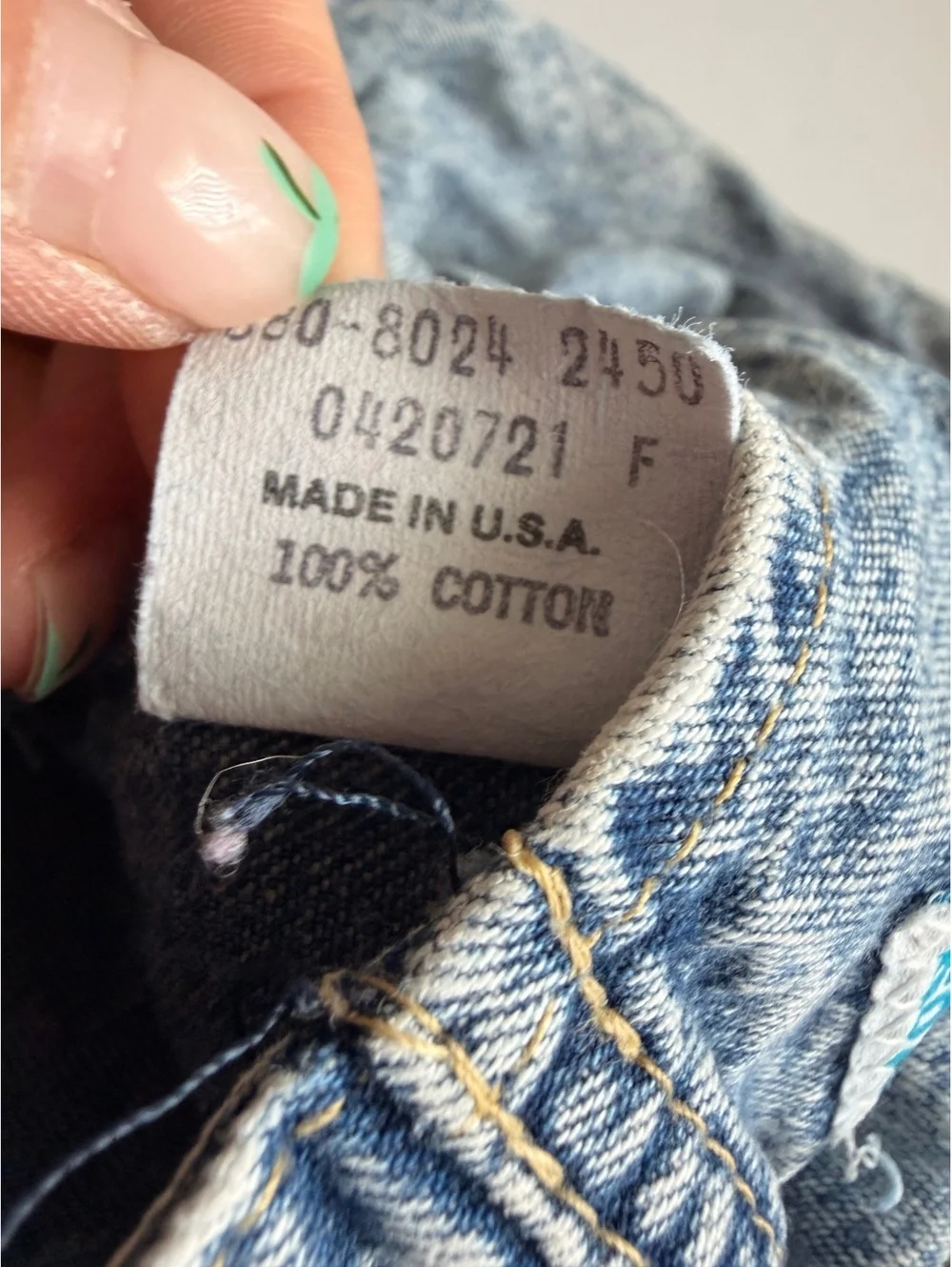Vintage OshKosh B'Gosh Acid Wash Denim Overalls Pink Tag Size 3-6 Months USA